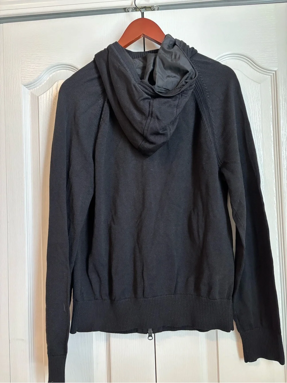 Banana Republic Black Zip-Up Knit Jacket